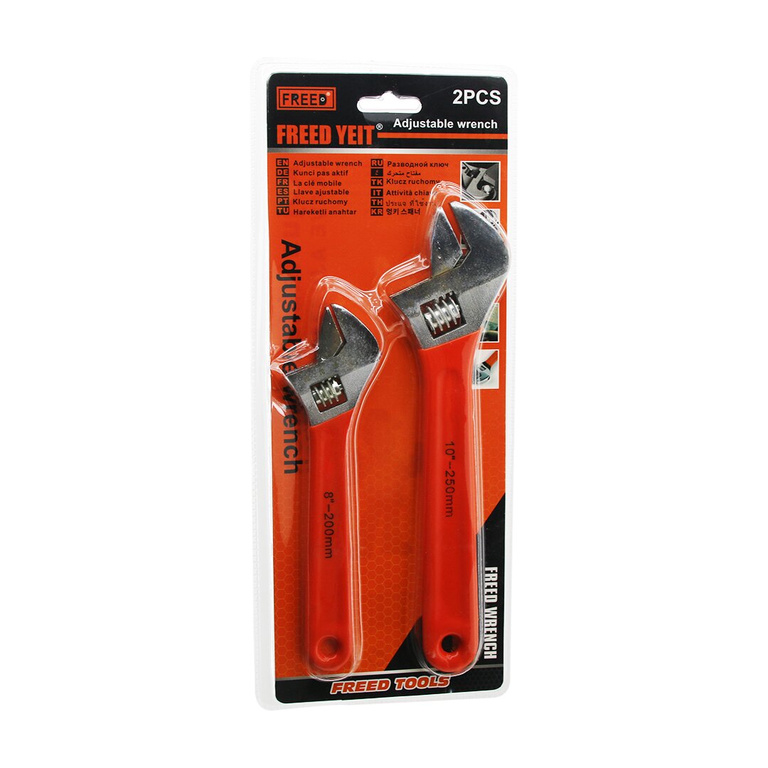 2PCS SET 8 İNÇ-200MM - 10 İNÇ-250MM KURBAĞACIK ANAHTAR SETİ