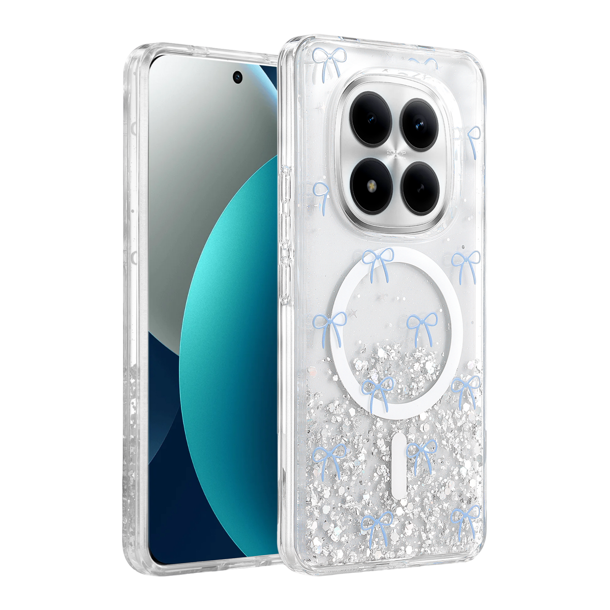 Onegif Xiaomi Redmi Note 15 Pro 4G Misk Simli Magsafe Kapak - Desen 3