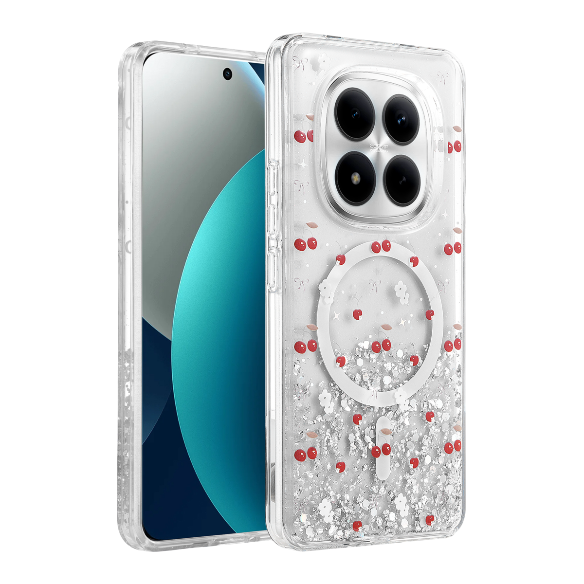 Onegif Xiaomi Redmi Note 15 Pro Plus 5G Misk Simli Magsafe Kapak - Desen 5