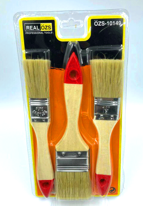 3 PARÇA BOYA KESTİRME FIRÇA SETİ NO-1- 1.5 -2