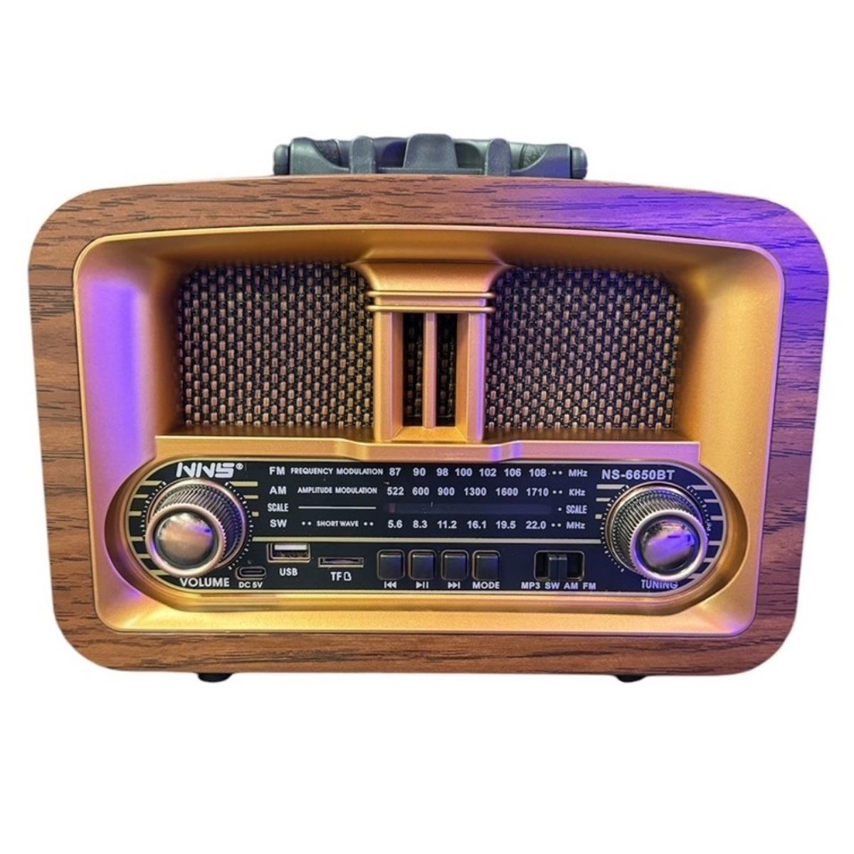 Taşınabilir Klasik AM/FM/SW Retro Ev Radyo USB ile Şarj Olabilen Retro Radyo