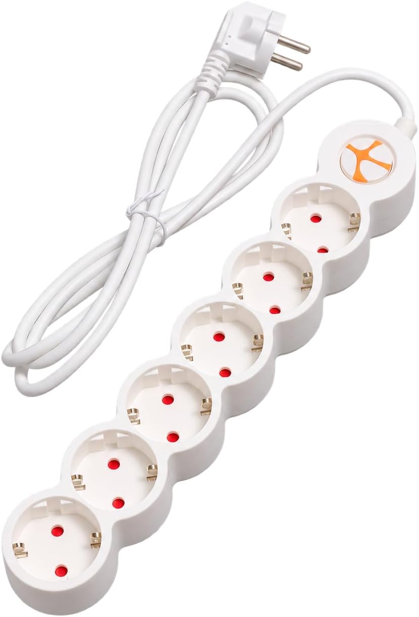 Tunçmatik Powerstrip 6 Altılı Anahtarlı Grup Priz 1.5M