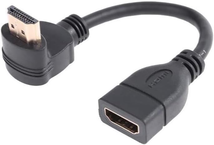 Hdmi Dişi Erkek Uzatma 90 Derece Dirsek Çevirici Dönüştürücü Kablosu