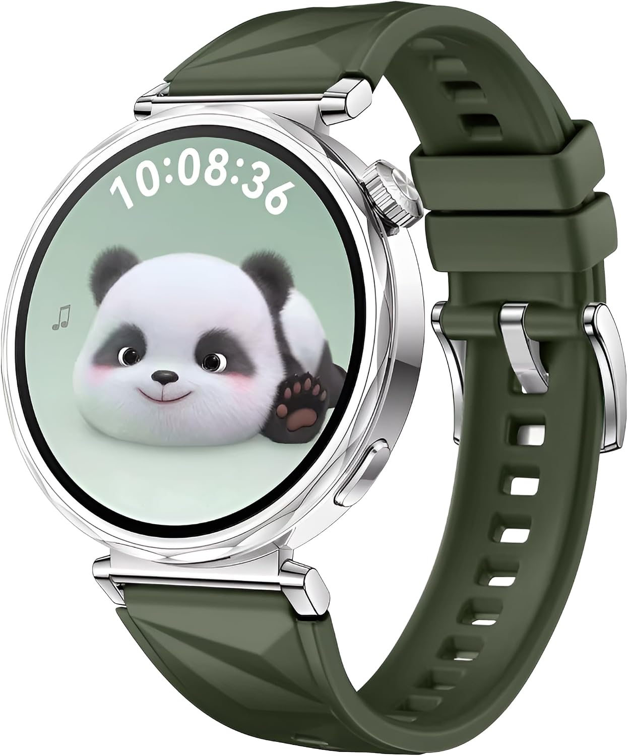 18mm ile Uyumlu Saatler için Kristal Desenli Yumuşak Silikon Kordon HUAWEI Watch (GT5 Pro 42mm/GT5 41mm/GT4 41mm)