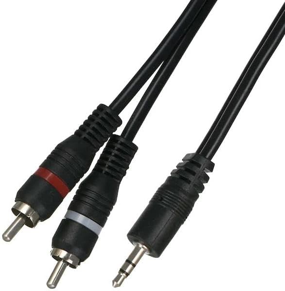9447s 3.5mm Stereo To 2rca Aux Ses Kulaklık Çevirici Kablosu (1.8 Metre) 2 x RCA (Analog Ses) - 3.5mm stereo kablosu ile ses kartı yada 3.5 mm stereo ses veren (kırmızı/beyaz) hoparlörlere