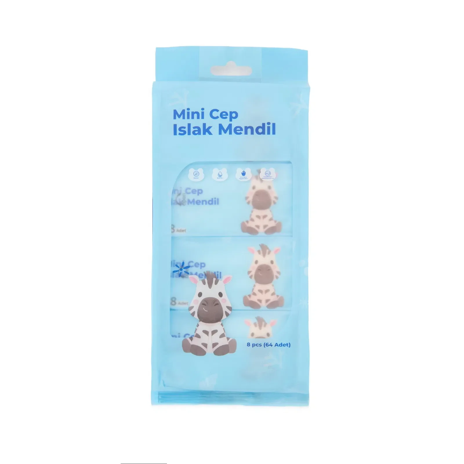 Mini Cep Islak Mendil Günlük Pratik 8'li Paket