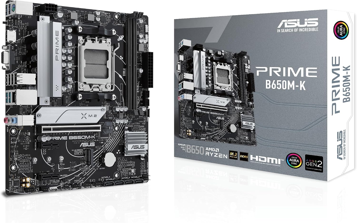 Prime B650M-K AMD B650 AM5 Soket DDR5 6400MHz Micro-ATX Anakart