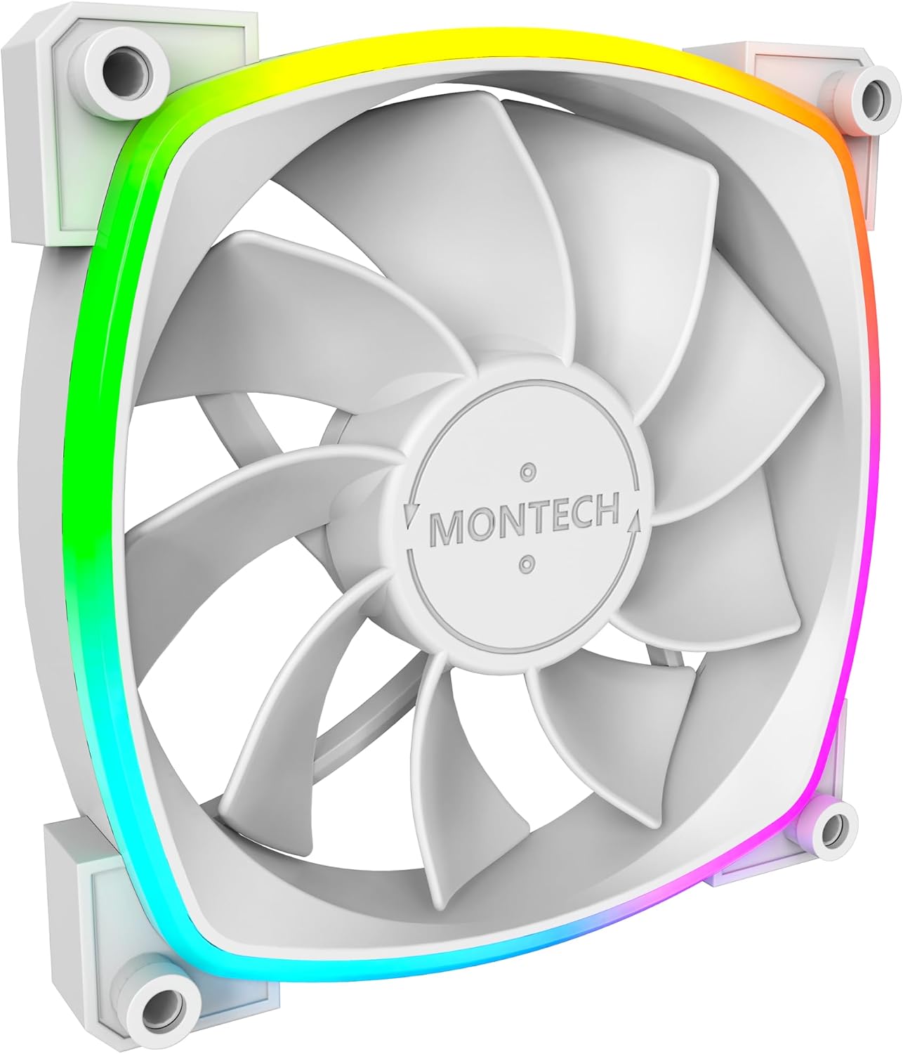 RX 120 ARGB Ters Fan 1600PWM, Üst Düzey Dayanıklılık, Sessiz Performans ve Çarpıcı ARGB Tasarımı (120 mm, Beyaz)