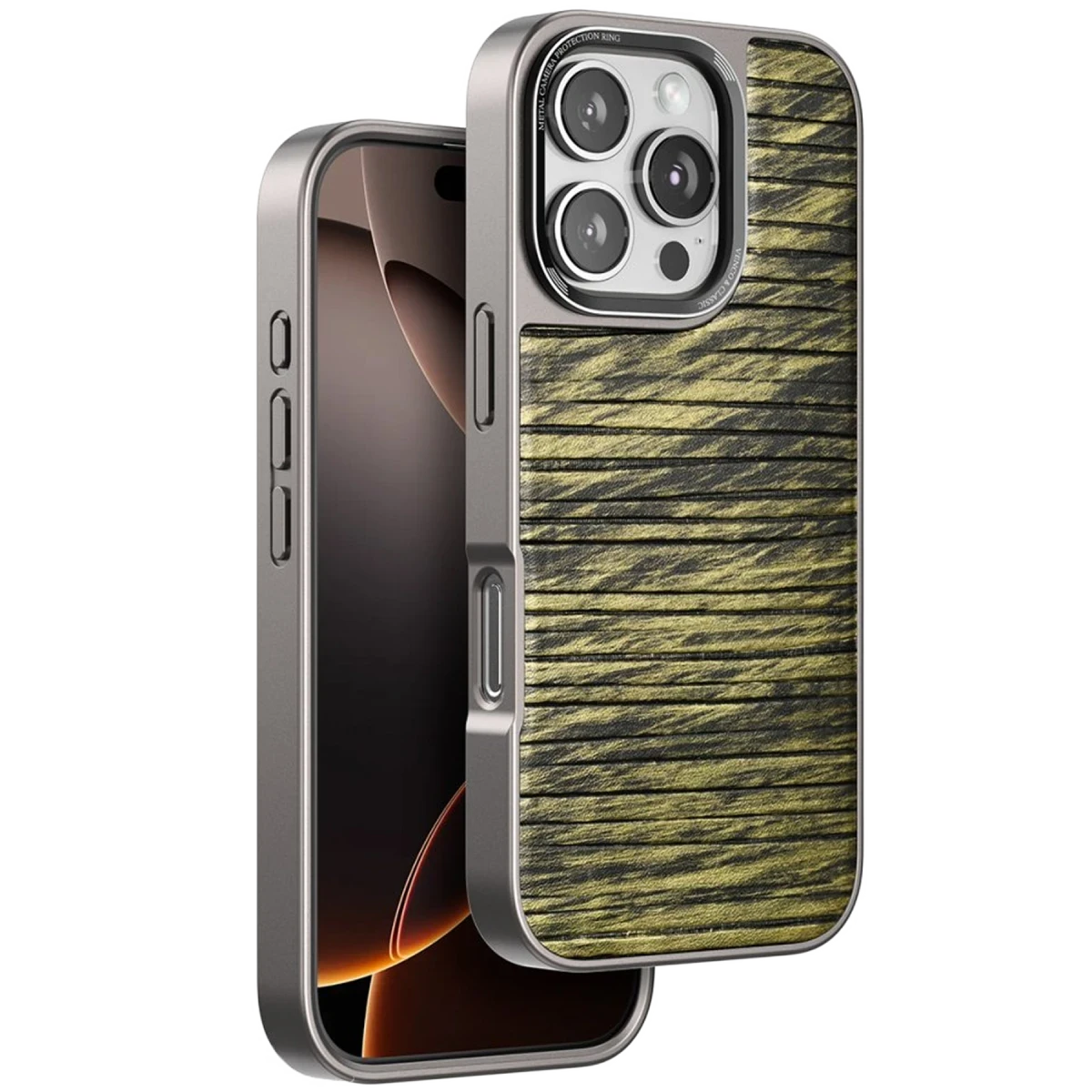 Venco Apple iPhone 16 Pro Max Wave Kapak - Koyu Kahve