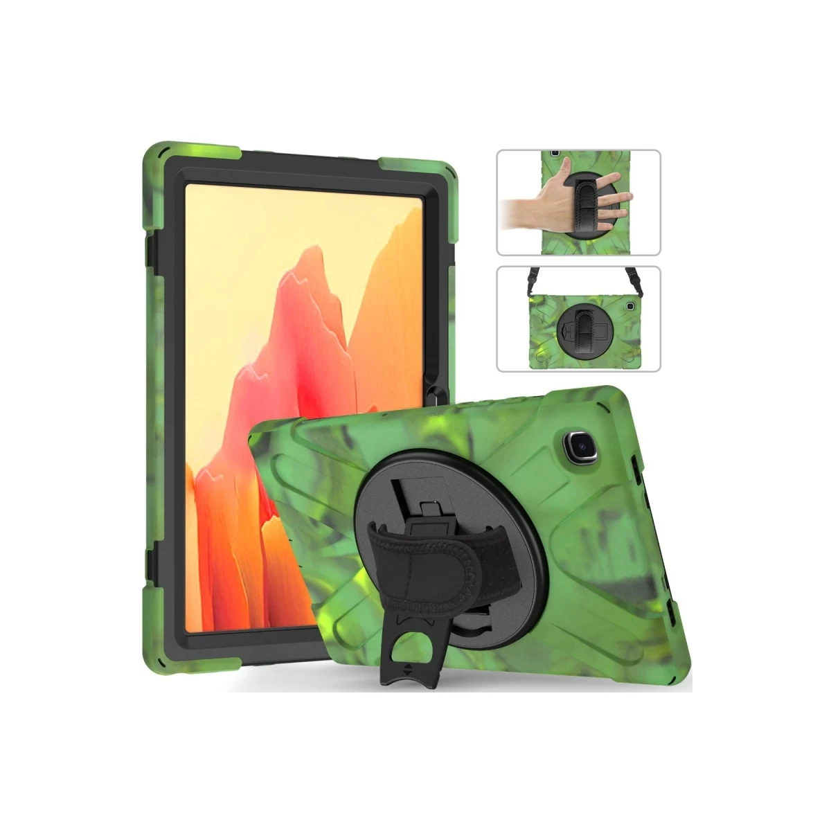 Samsung Galaxy X200 Tab A8 10.5 Kılıf Amazing Tablet Kapak - Kamuflaj