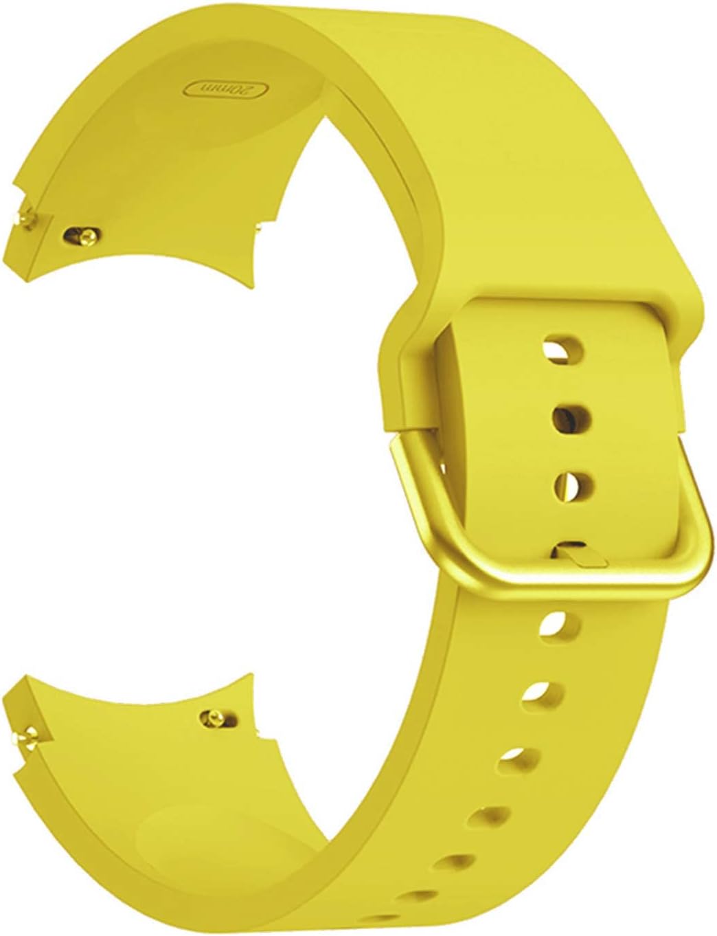 Samsung Galaxy Watch 5 40mm Kordon Solid Silicone Band Sarı