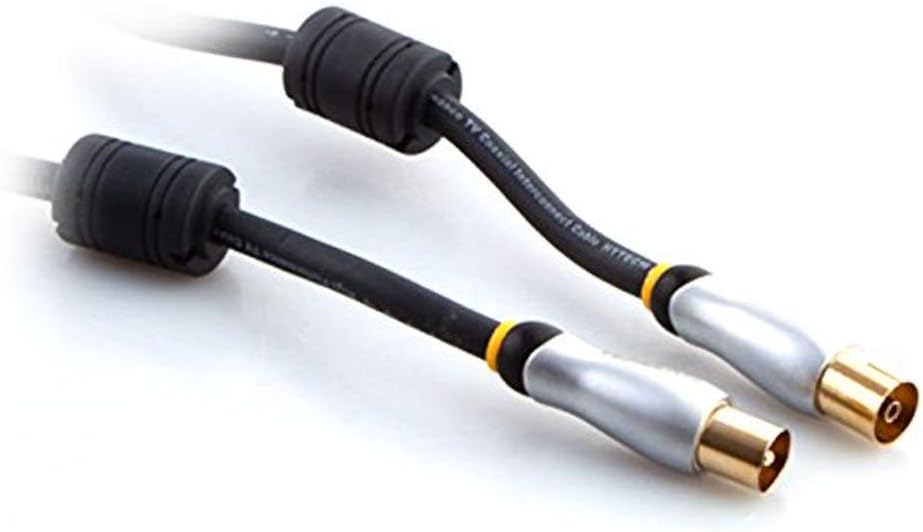 HY-P610, RG6U6 F M To 9.5 TV F Kablo, 1.5 m, Beyaz