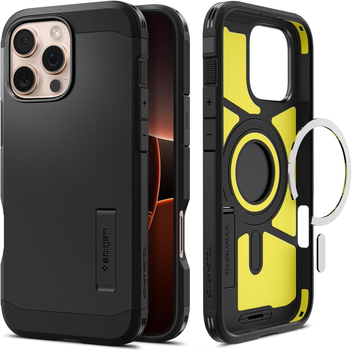 iPhone 16 Pro Max ile Uyumlu MagSafe Kılıf Tough Armor Mag Fit Black - ACS08013