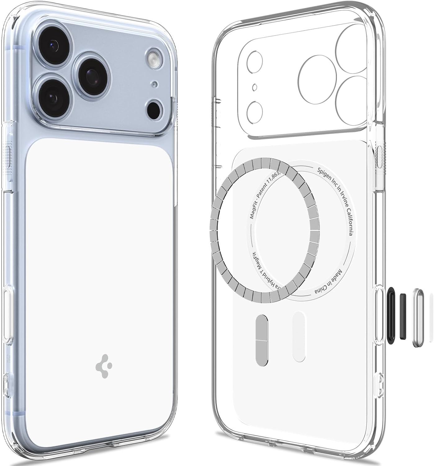 iPhone 18 Pro Max / 17 Pro Max ile Uyumlu MagSafe Kılıf Ultra Hybrid T Mag Fit Glossy White - ACS10046