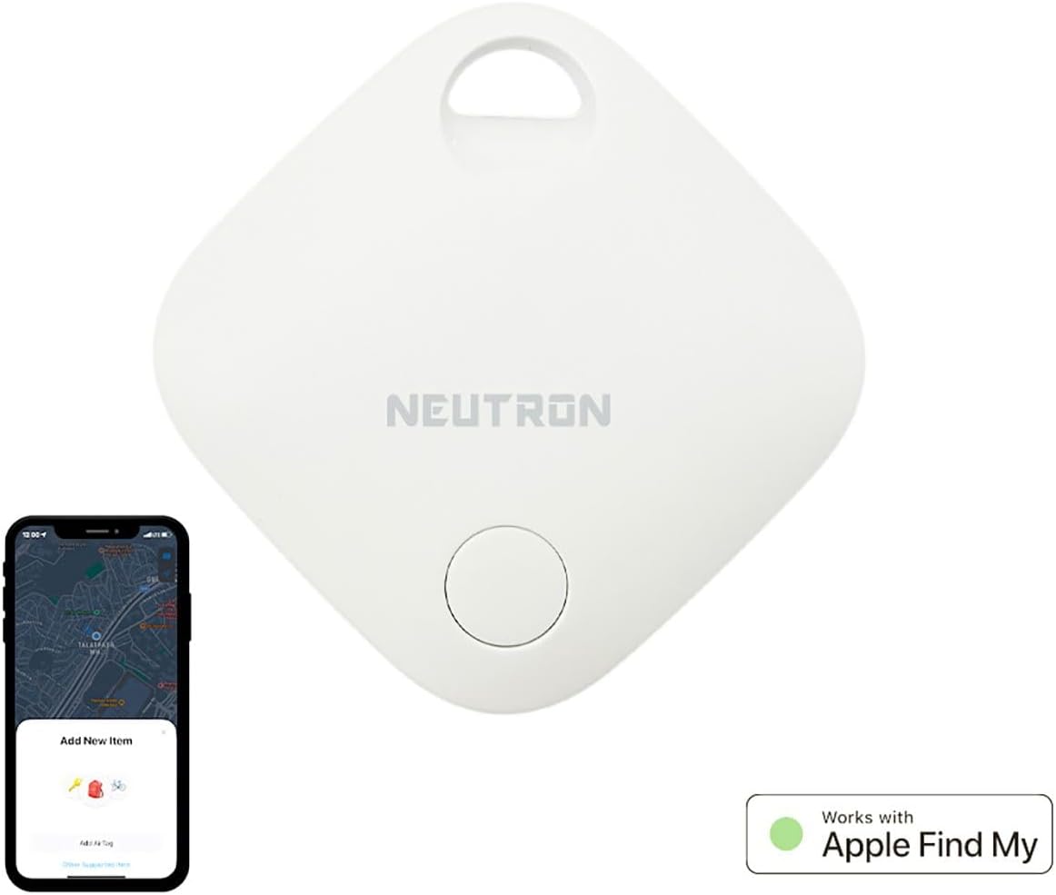 SmartTag Akıllı Takip Cihazı - Kayıp Anahtarlar, Çanta, Cüzdan, Bagaj, Evcil Hayvanlar, Gözlükler, Diğer Öğeler için Akıllı Takip Cihazı ve Ek Bulucu - Apple Lisanslı, Apple Uyumlu