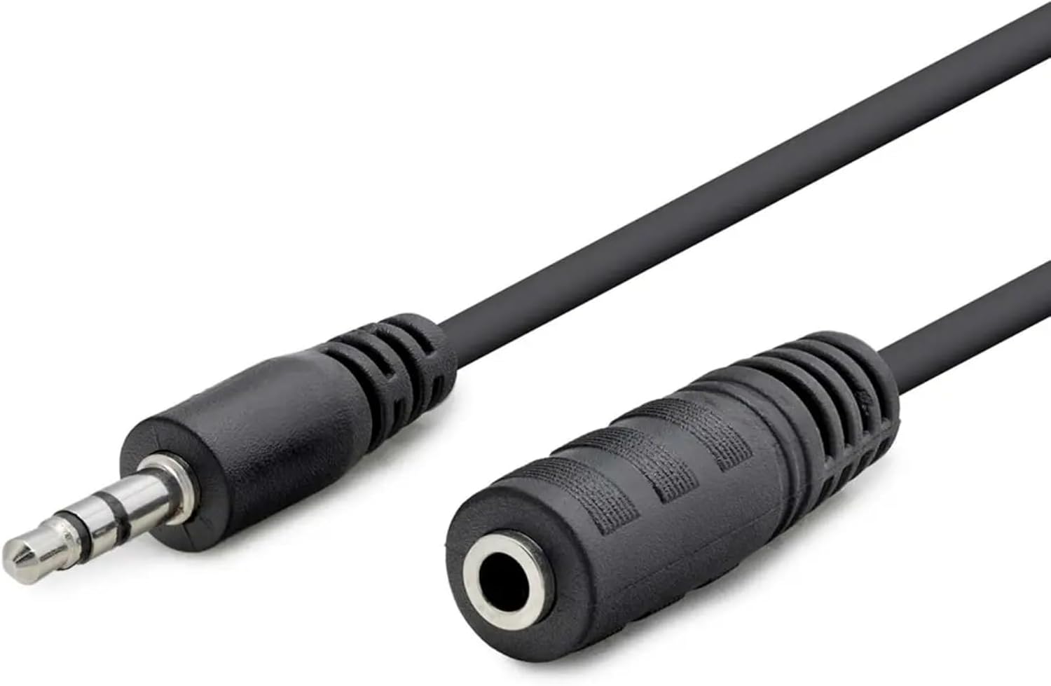 HDX1004 3.5mm TRS AUX Uzatma Kablosu 1.2 Metre - Erkek Dişi Kulaklık, Hoparlör, PC, Araba Uyumlu Stereo Ses Uzatma Kablosu, Siyah