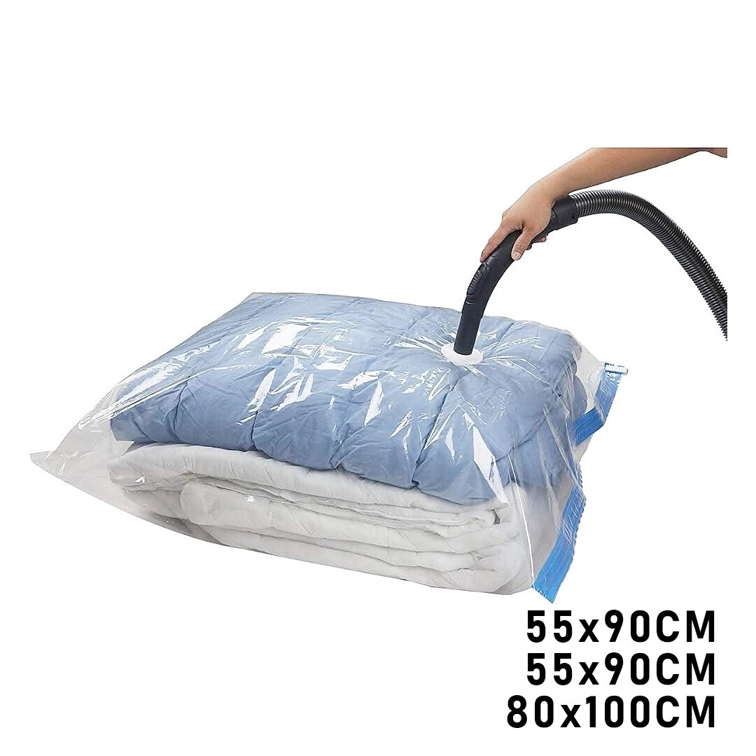 3LÜ SET VAKUMLU POŞET HURÇ 2 ADET XL= 55X90CM + 1ADET XXL= 80X100CM %75 YER TASARRUFU