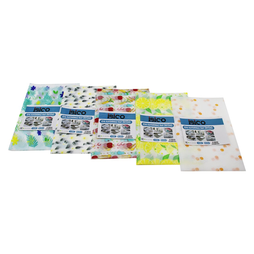 6 PCS 30X45CM EVA - KAYMAZ DOLAP VE ÇEKMECE İÇİ RAF ÖRTÜSÜ