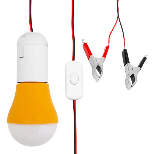 PM-11050 Akü Maşalı Anahtarlı 12 Volt 5 Watt Seyyar Led Ampul