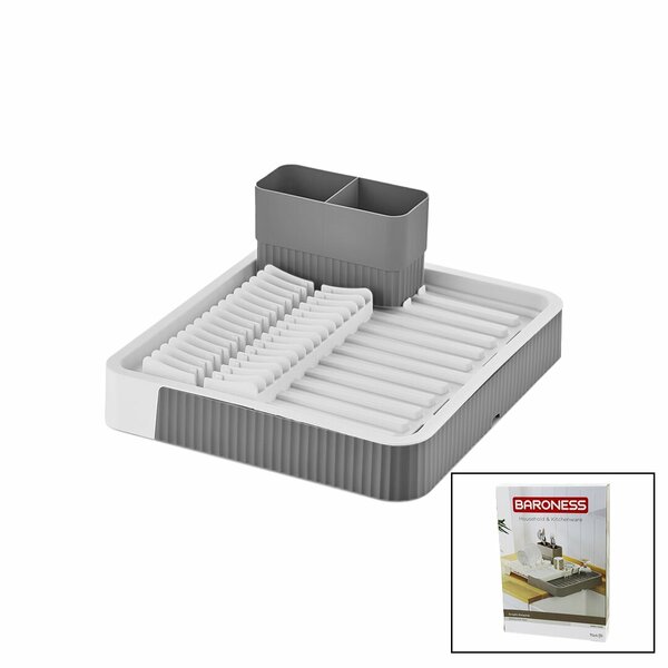 SÜRGÜLÜ BULAŞIKLIK PLASTİK 32.5CM X 35.5CM - 51.5 X 35.5CM - GRİ RENK