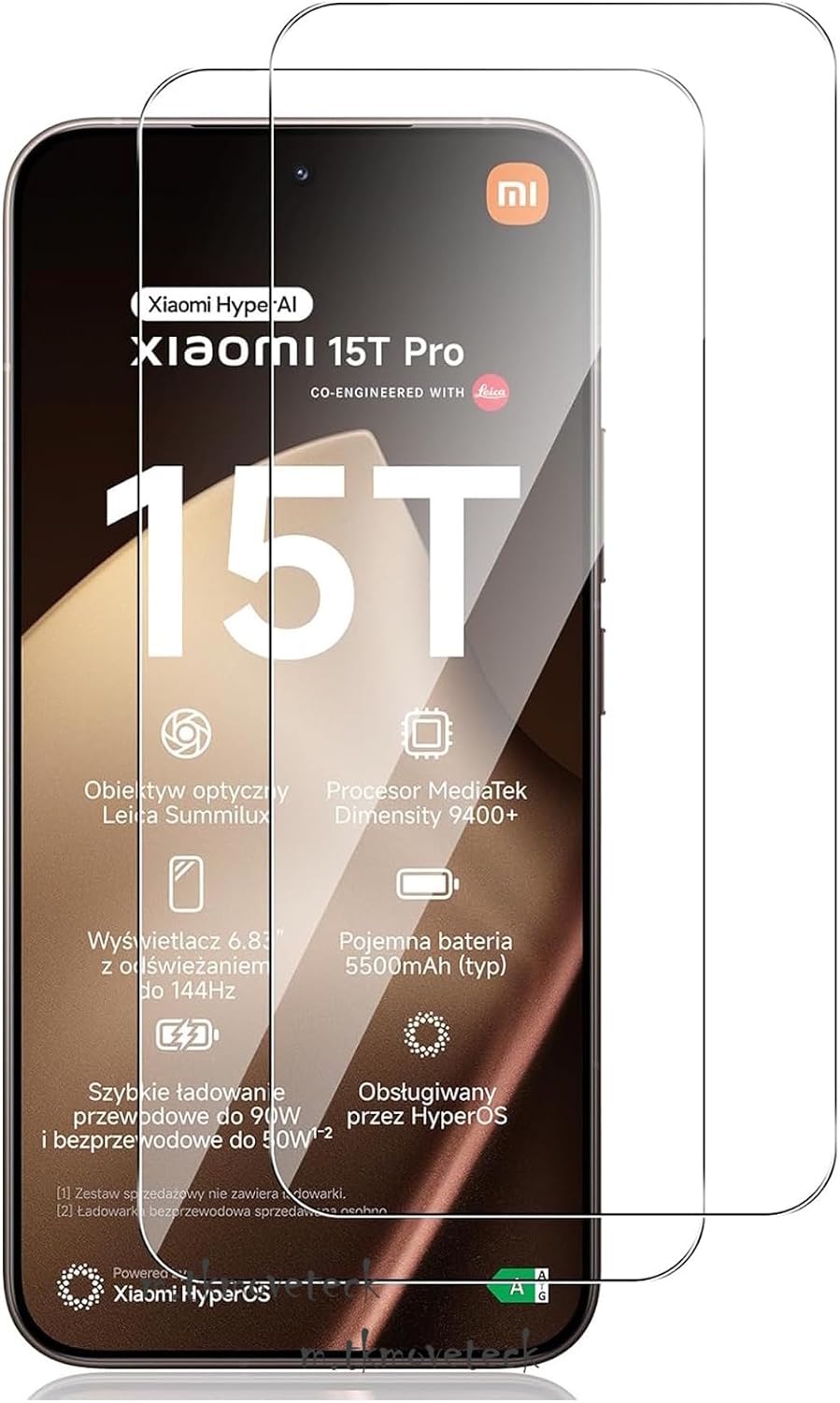 Xiaomi Mi 15T - Mi 15T Pro ile Uyumlu Ekran Koruyucu Kırılmaz Cam 9H Temperli Ekran Camı Şeffaf Passifik