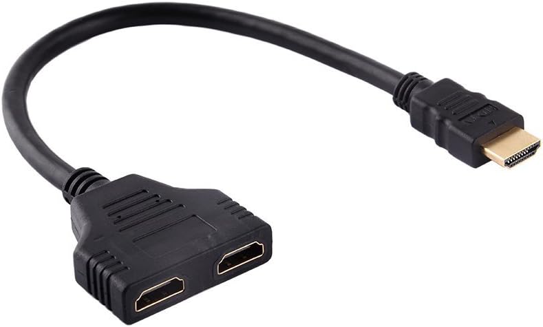 HDMI Çoklayıcı 1 Giriş 2 Çıkış Splitter 1080P Full HD Görüntü Dağıtıcı Adaptör TV Monitör Projeksiyon İçin Çoğaltıcı HDMI Splitter Aynı Görüntü Aktarımı | ZR158