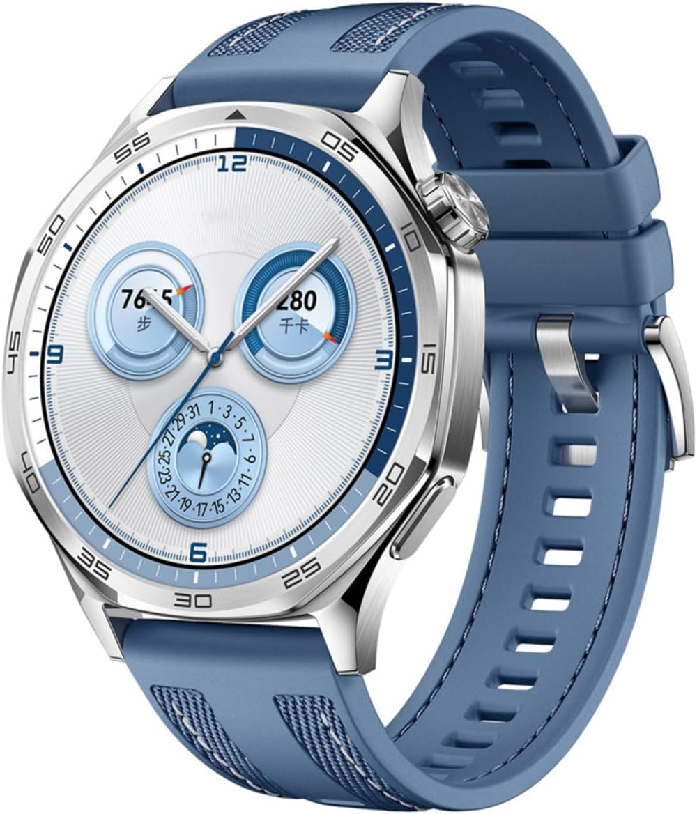 Huawei ile uyumlu Watch GT 6/5/4/3/2 Pro 46mm Ultimate SE Elite Kordon GT5 Seri Lansman Kordon 128 (42mm Değild - Mavi