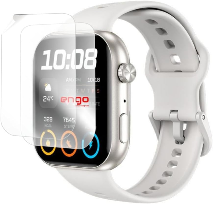 Honor Choice Watch 2i İle Uyumlu Ekran Koruyucu, Tam Kaplayan Akıllı Saat Koruması, Çizilmeye Dayanıklı Tpu Koruma 2 Adet, Hd Şeffaf