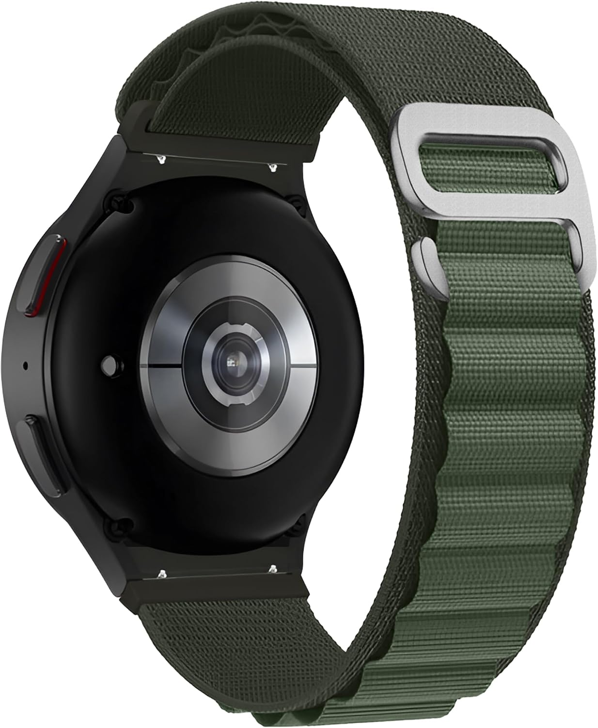 Samsung Galaxy Watch 7/6/5/4/FE Serisi (40mm/44mm) Watch 6/4 Classic (47mm/43mm/42mm) Samsung Watch 5 Pro 45mm İçin Hafif ve Yumuşak 20mm Kavisli Alpine Loop Kumaş Kordon