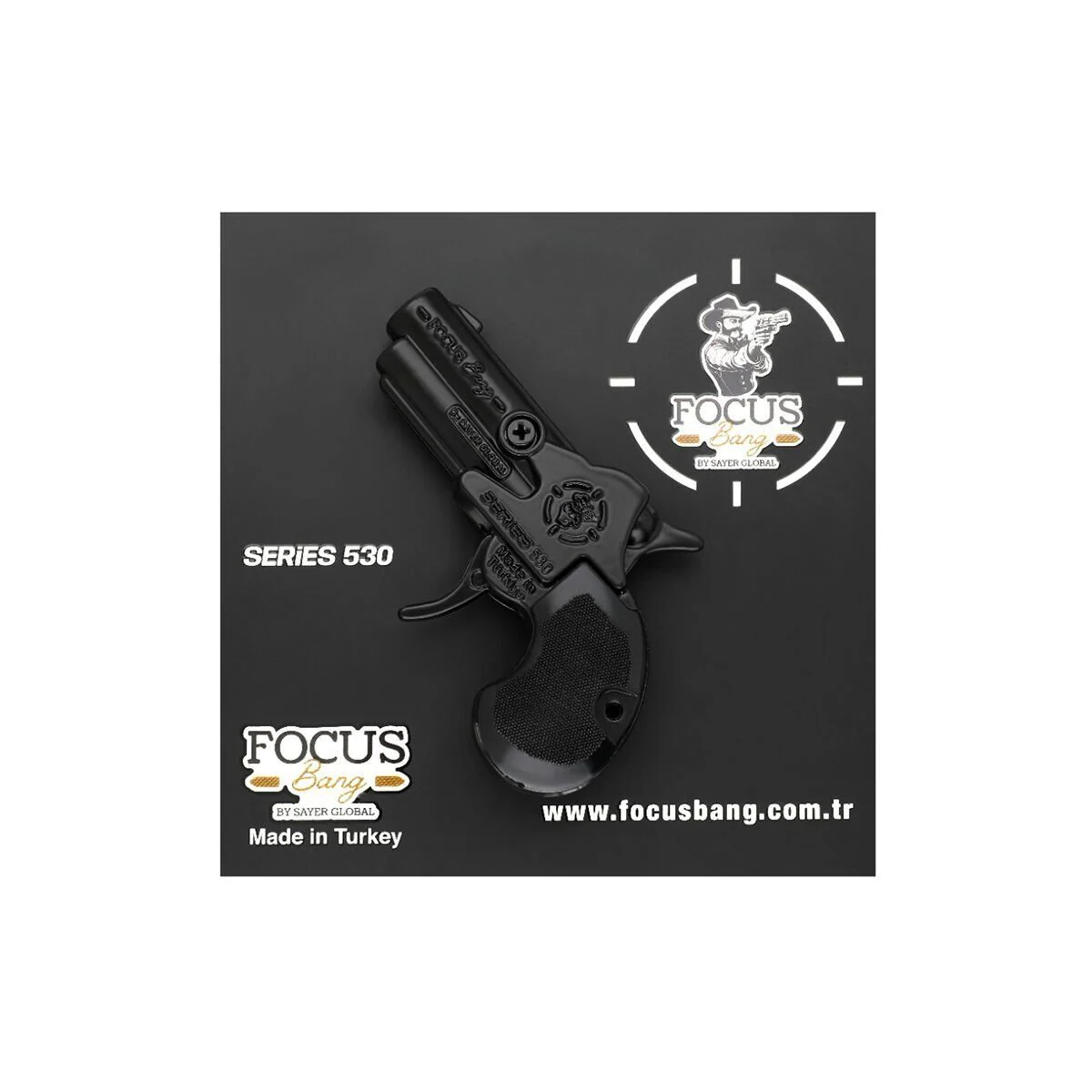 530 Focus Bang Oyuncak Tabanca Series 530 Black-füme-saten