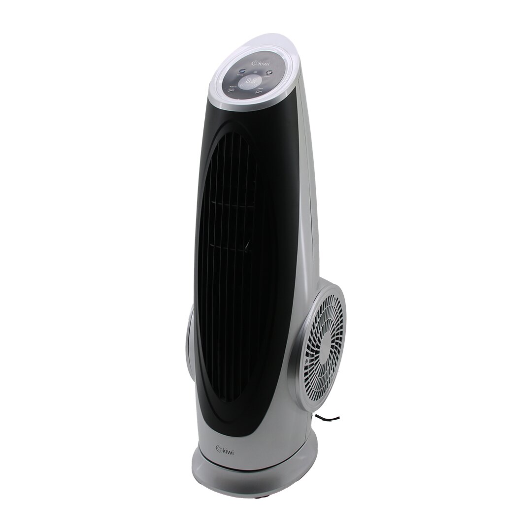 KİWİ KFAN-7690 KULE TİPİ TURBO FAN VANTİLATÖR KUMANDALI - DOKUNMATİK EKRAN 130W 3 KADEME HIZ Y: 75CM