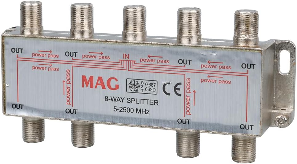 MAG MG-1511 1/8 8 WAY 5-2500 MHZ UYDU DAĞITICISI SPLITTER
