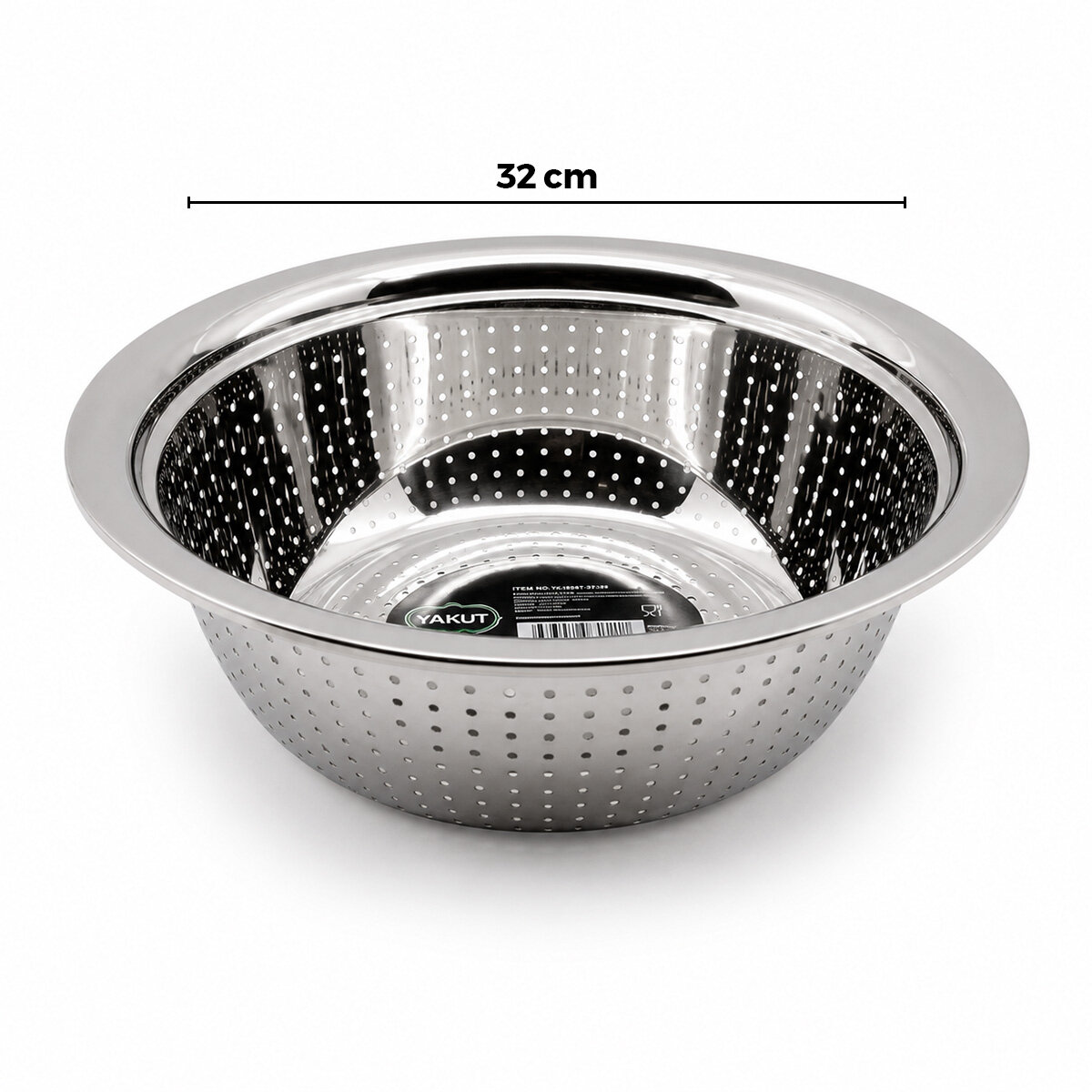 32CM KULPSUZ PASLANMAZ METAL SEPET SÜZGEÇ