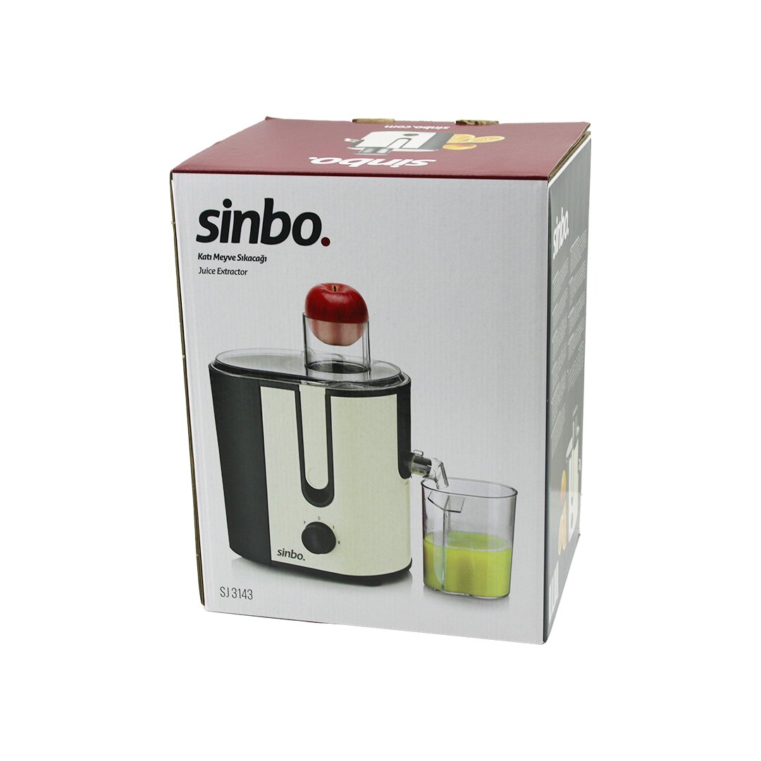 ELEKTRİKLİ BEJ KATI MEYVE SIKACAK 600W HAZNE POSA:1250ML - M.SUYU:450ML ÇELİK FİLTRE 65MM TÜP SJ-3143