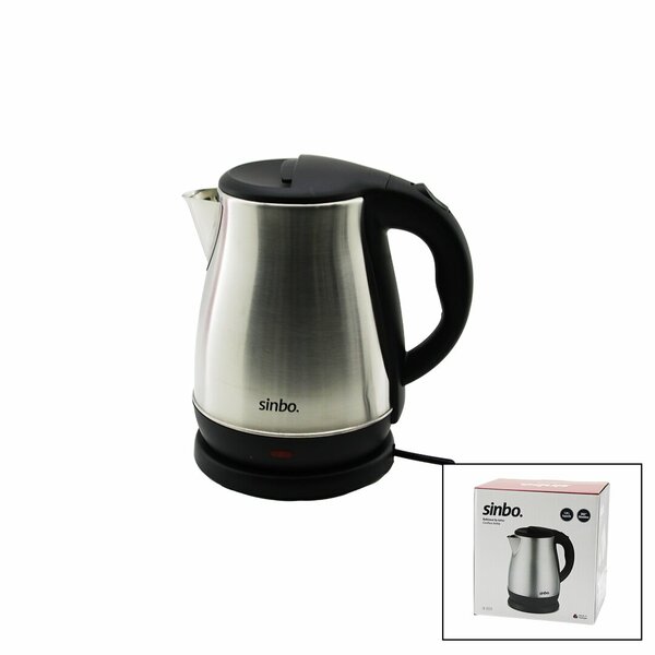 ÇELİK KETTLE SU ISITICISI KABLOSUZ KULLANIM 1.8LT 360° DÖNEBİLME OTOMATİK KAPANMA SK-8028