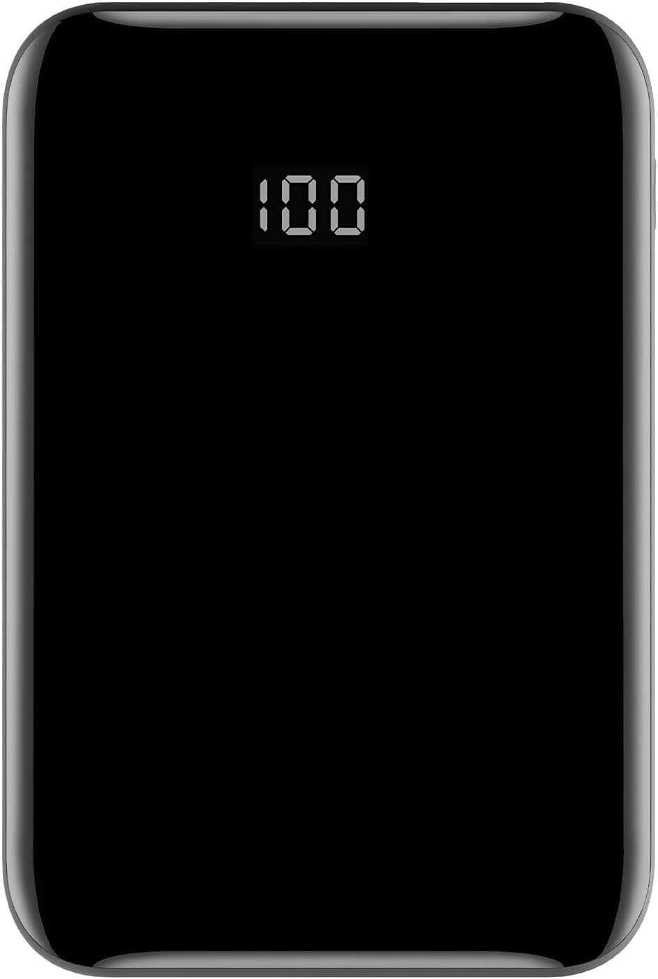10000 mAh Taşınabilir Powerbank, Çift USB Çıkışlı (2.1A Hızlı Şarj), LED Dijital Ekranlı, Ultra İnce ve Hafif 180 g, Telefon ve Tablet Uyumlu (Siyah)