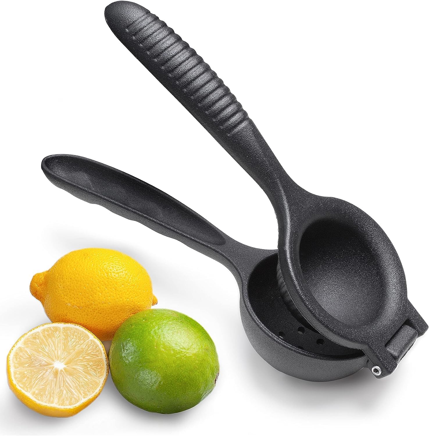 Döküm Limon Sıkacağı 24 cm, Siyah Metal Büyük Boy Manuel Narenciye Presi, Limon Portakal Nar ve Diğer Narenciyeler İçin El Tipi Meyve Sıkacağı (DÖKÜM LİMON SIKICI)