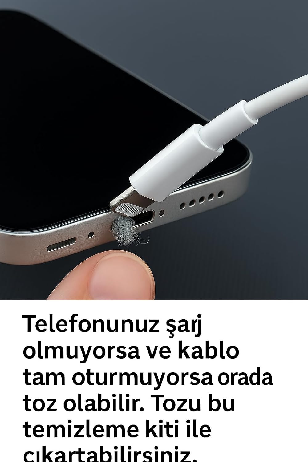[KULAKLIK TEMİZLEME KİTİ] Bluetooth Kulaklık, Ahize, Telefon Ahizesi, Temizle Fırçası ve Toz Alma Uçları