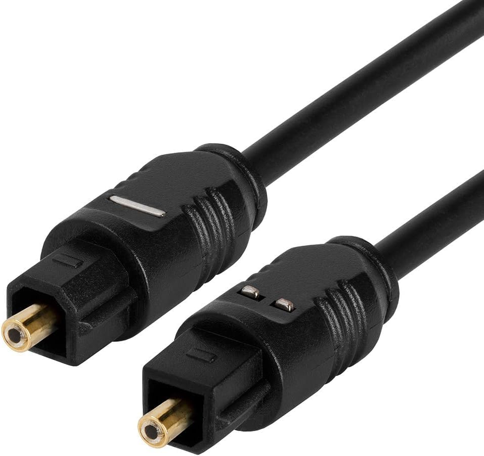 Optik Ses Kablosu Toslink - Toslink 3 Metre YWL2.2 Dijital Audio Fiber Optik Kablo TV Soundbar Hoparlör Ses Sistemleri İçin Optik Bağlantı Kablosu | ZR146 (Siyah 3 Metre)