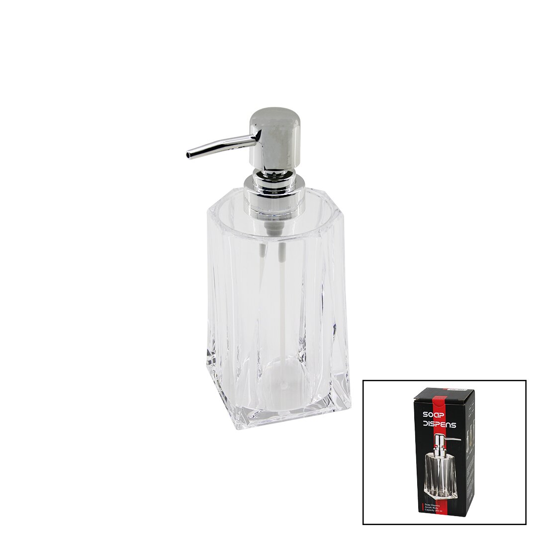 280ML - UZUN ŞEFFAF - MİKA KRİSTAL SIVI SABUNLUK