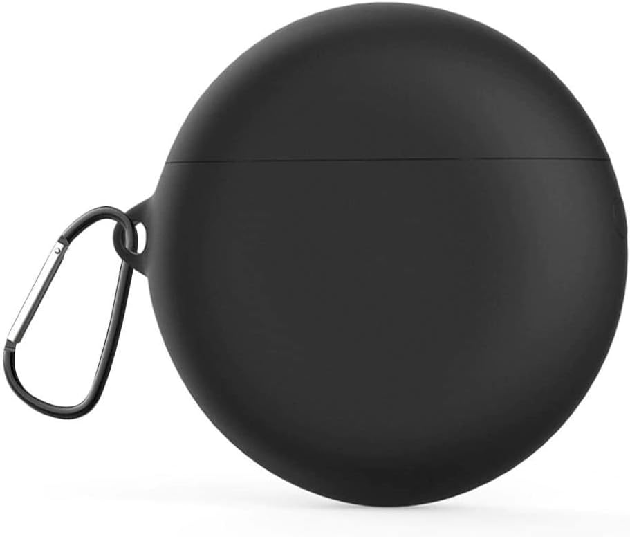 Huawei Freebuds 4İ Kılıf Çengelli Smooth Matte TPU Kılıf, Siyah, Standart