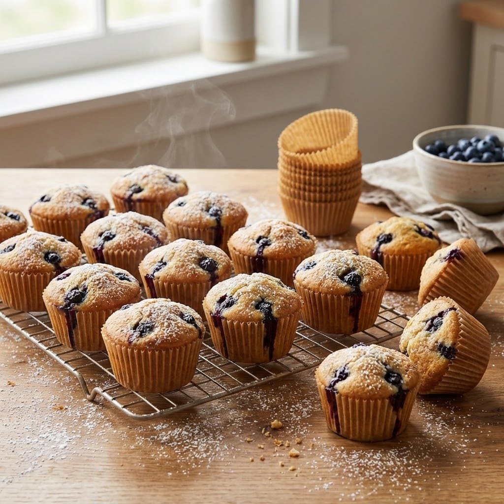 100 Adet Kraft Kek Kapsülü Cupcake Muffin Kalıbı Yanmaz Yapışmaz Yağlı Kağıttan Tek Kullanımlık Fırın Uyumlu Kek Kalıbı (100)