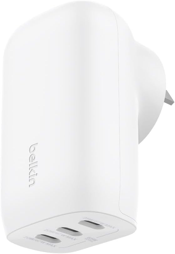 BoostCharge 3 Portlu USB-C Güç Şarj Cihazı 67W PPS (Beyaz)