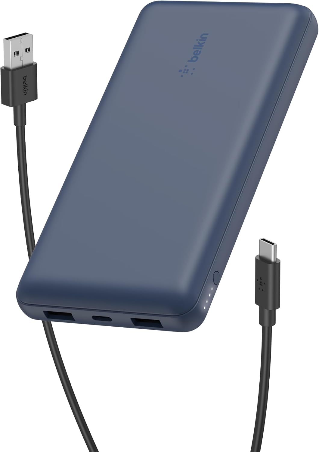 USB C Taşınabilir Şarj Cihazı 20000 mAh, USB Tip C Giriş Çıkış Bağlantı Noktalı 20K Güç Bankası için USB C - A Kablosu Dahil 2 USB A Bağlantı Noktası – Mavi