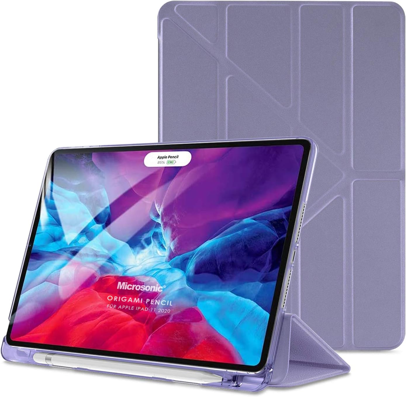 Apple iPad Pro 11 2024 Kılıf (A2836-A2837) Origami Pencil Lila [iPad Pro 11 2024 ile Uyumlu Kılıf - Lila]