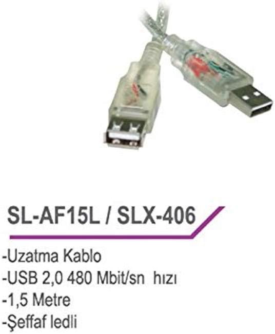 SL-AF15L Usb2.0 1.5m Uzatma Kablosu