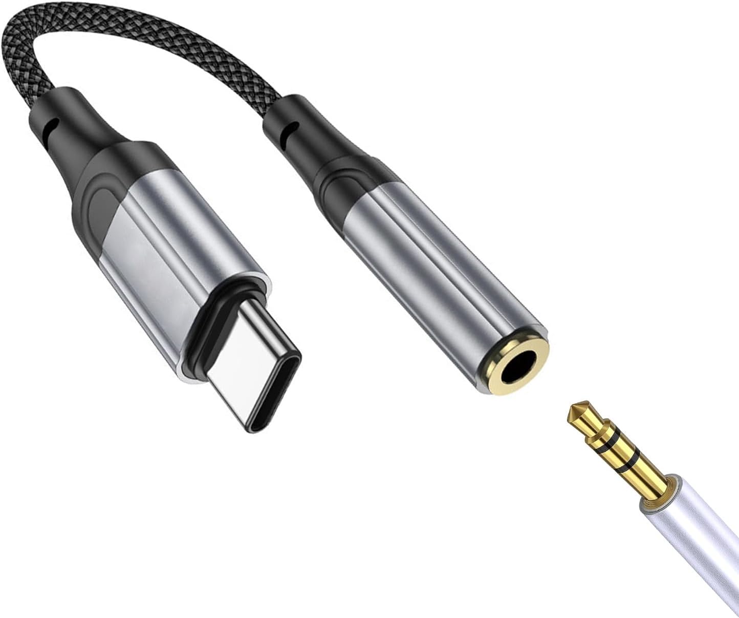Typec Kulaklık Dönüştürücü Samsung, Apple ve Ses Çıkışı Type-C Telefonlarla Uyumlu Jack Aparat Çevirici Type-C to 3.5mm