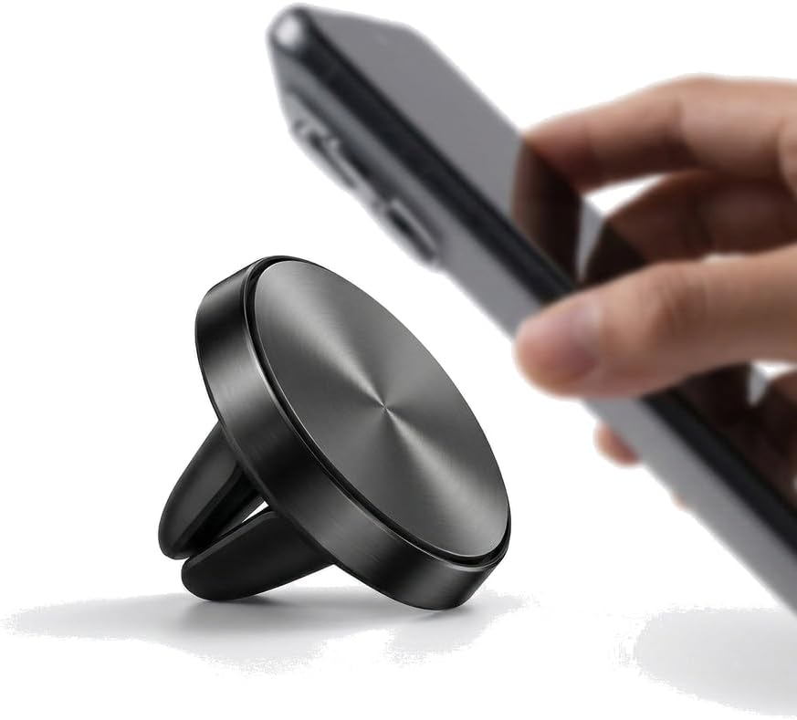 Manyetik Araç İçi Telefon Tutucu – Hava Menfezi Uyumlu, 360° Dönebilir, Güçlü Mıknatıslı, Evrensel Uyumluluk