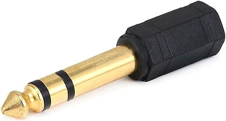 Ars Stereo Kulaklık Mikrofon Adaptörü 6,3mm Erkek To 3,5mm Dişi Gold Jak