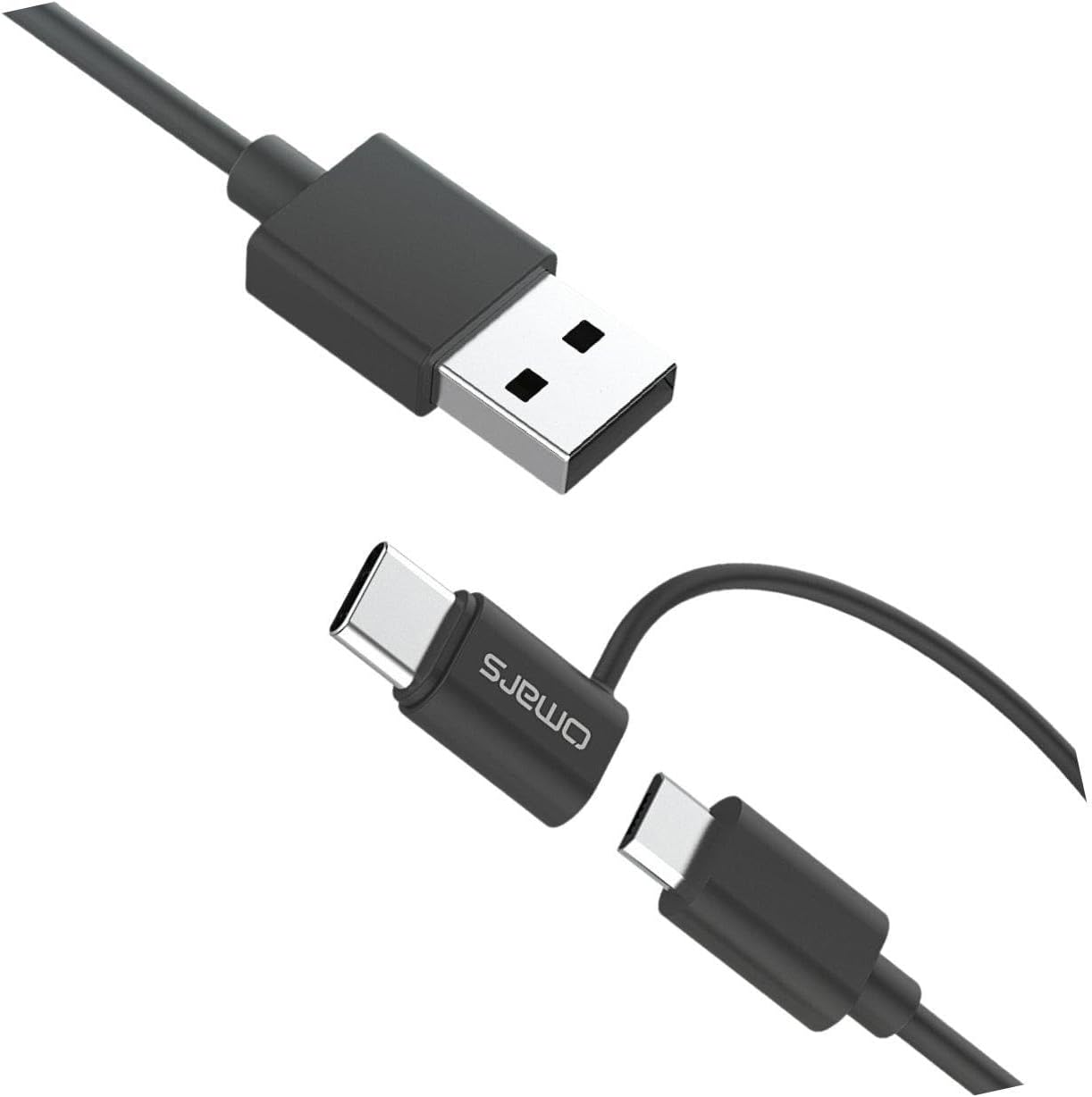 2'si 1 Arada Type-C Micro USB Şarj ve Data Kablosu 1.2 Metre